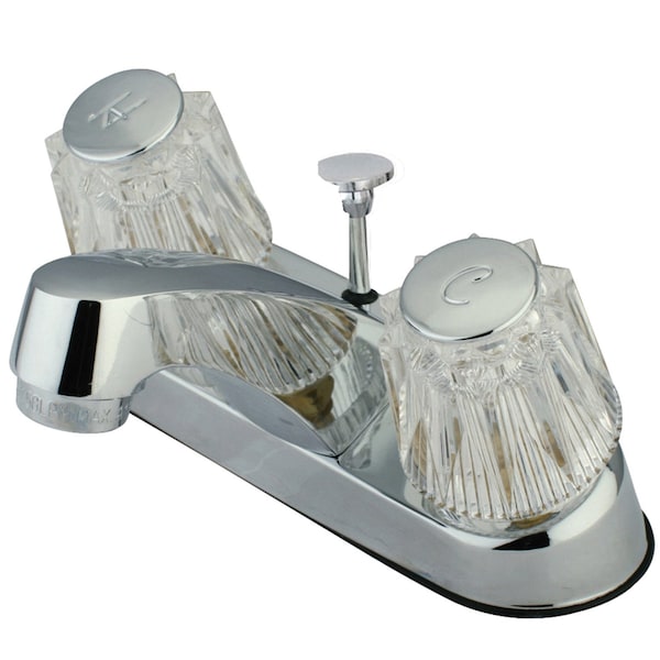 KF103CP 4" Centerset Bathroom Faucet, Polished Chrome